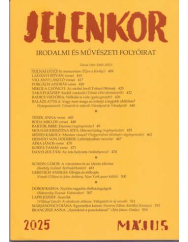 Jelenkor - Irodalmi és művészeti folyóirat - 2025. május