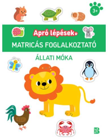 Apró lépések - Állati móka - Matricás foglalkoztató