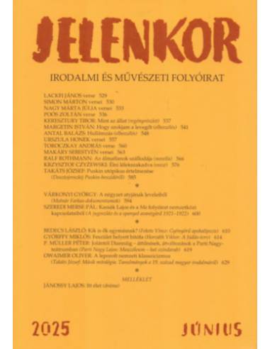 Jelenkor - Irodalmi és művészeti folyóirat - 2025. június