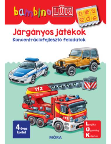 Játékos járgányok - LDI-144 - Koncentrációfejlesztő feladatok - BambinoLÜK