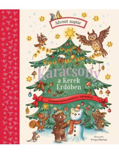 Karácsony a Kerek Erdőben - Ünnepváró harmonikakönyv hajtókákkal - Adventi naptár