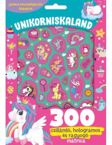 Unikorniskaland - 300 csillámló, hologramos és ragyogó matricával