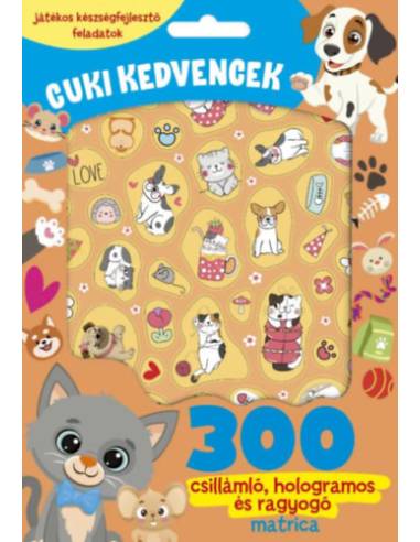 Cuki kedvencek - 300 csillámló, hologramos és ragyogó matricával