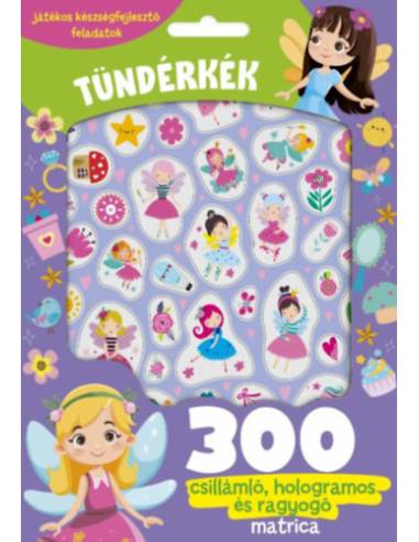 Tündérkék - 300 csillámló, hologramos, és ragyogó matricával