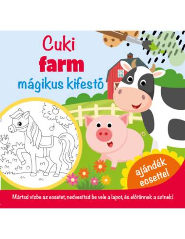 Cuki farm mágikus kifestő - ajándék ecsettel