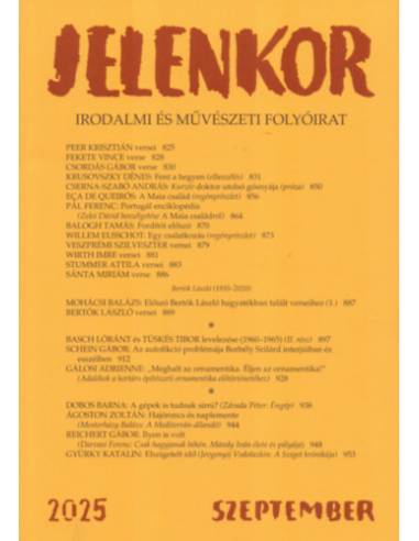 Jelenkor - Irodalmi és művészeti folyóirat - 2025. szeptember