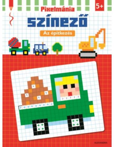 Pixelmánia színező - Az építkezés