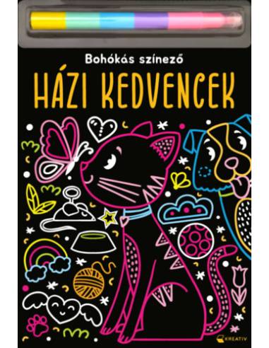 Házi kedvencek - Bohókás színező
