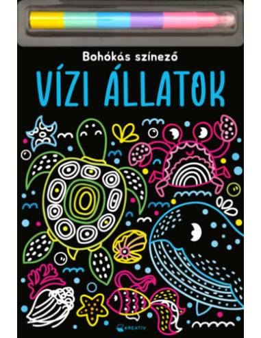 Vízi állatok - Bohókás színező