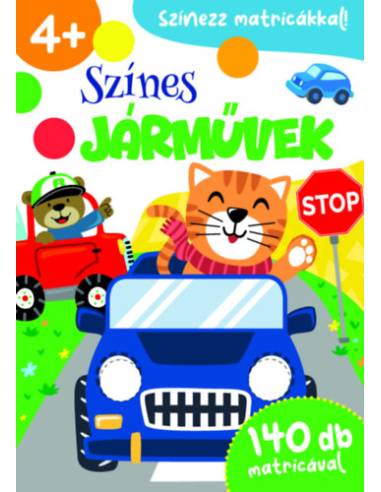 Színes járművek - 140 db matricával