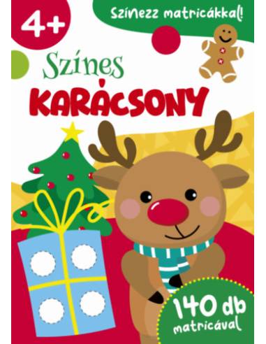 Színes karácsony - 140 db matricával