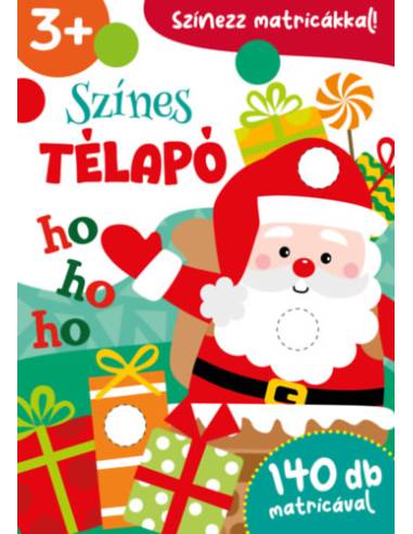 Színes Télapó - 140 db matricával