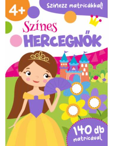 Színes hercegnők - 140 db matricával