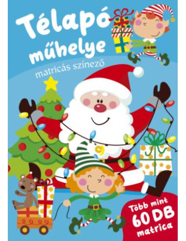 Télapó műhelye - matricás színező