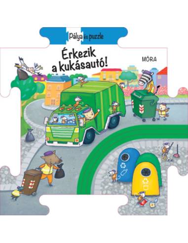 Puzzle és pálya - Érkezik a kukásautó