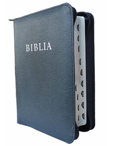 BIBLIA - Ezüst élmetszéssel, cipzáras bőrtokban - Revideált új fordítás (RÚF 2014)