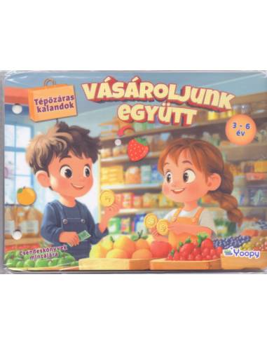 Tépőzáras kalandok -Vásároljunk együtt - Csendeskönyvek mintájára