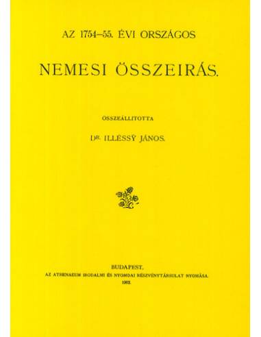 Az 1754-55. évi országos nemesi összeírás