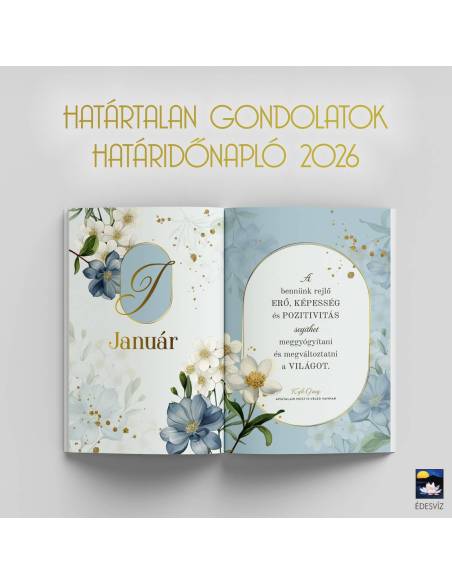Határtalan gondolatok határidőnapló 2026