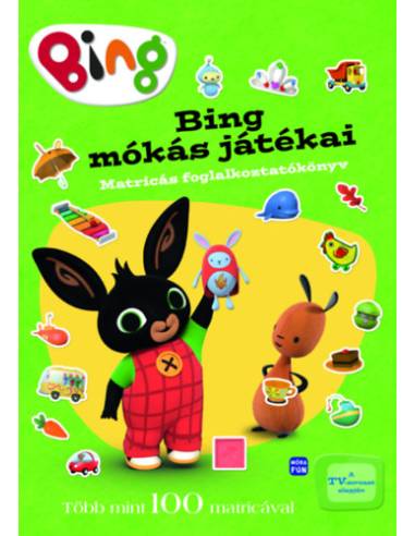 Bing mókás játékai  - Matricás foglalkoztató