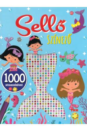 1000 strassz - Sellő színező