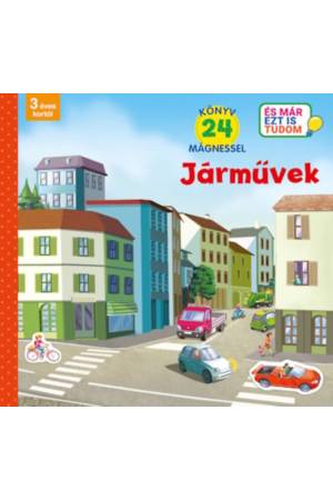 Járművek - Könyv 24 mágnessel - 3 éves kortól
