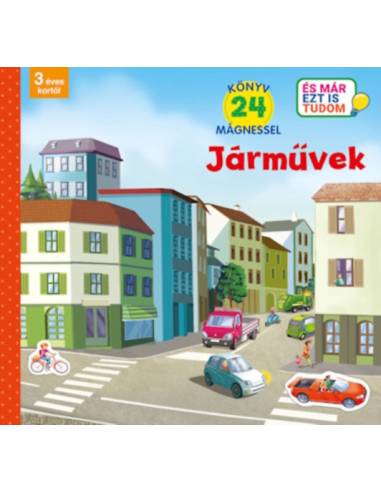 Járművek - Könyv 24 mágnessel - 3 éves kortól