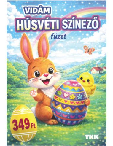 Vidám húsvéti színező füzet