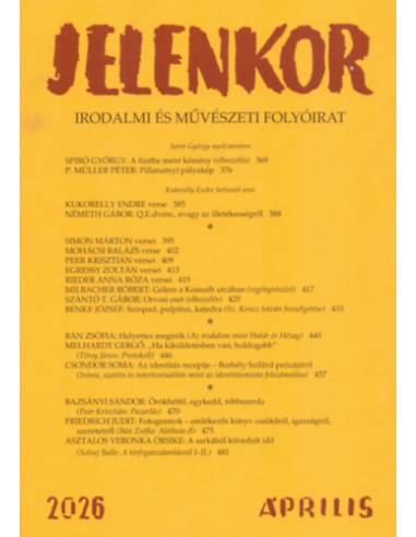 Jelenkor - Irodalmi és művészeti folyóirat - 2026. április