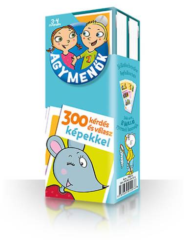 Agymenők kártyacsomag 3-4 éveseknek - 300 kérdés és válasz képekkel