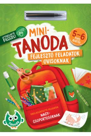 Minitanoda fejlesztő feladatok ovisoknak - 5-6 éves kortól - letörölhető filccel