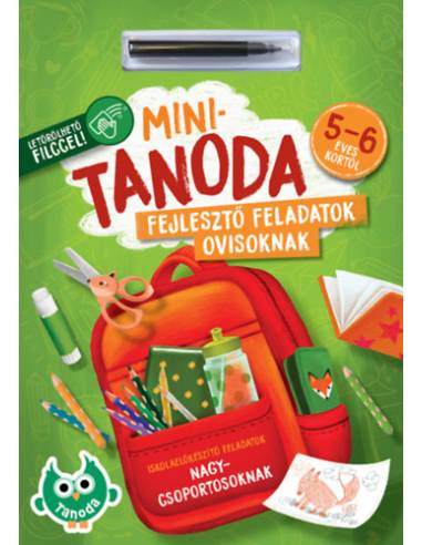 Minitanoda fejlesztő feladatok ovisoknak - 5-6 éves kortól - letörölhető filccel