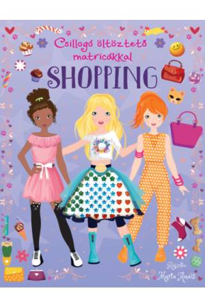 Csillogó öltöztető matricákkal - Shopping