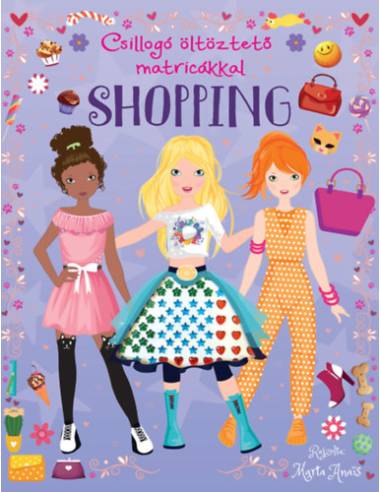 Csillogó öltöztető matricákkal - Shopping