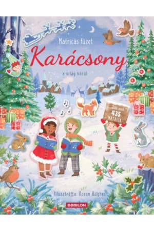 Karácsony a világ körül - Matricás füzet - Több mint 435 matricával