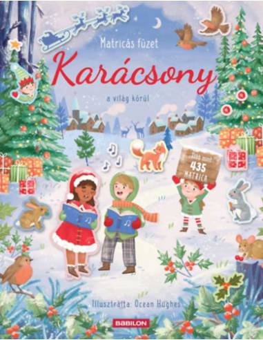 Karácsony a világ körül - Matricás füzet - Több mint 435 matricával