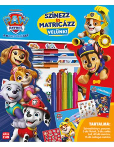 Mancs Őrjárat -  Színezz és matricázz velünk!