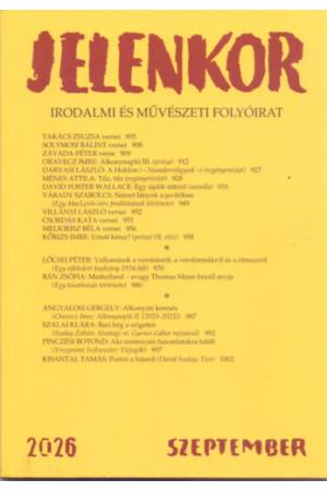 Jelenkor - Irodalmi és művészeti folyóirat - 2026. Szeptember