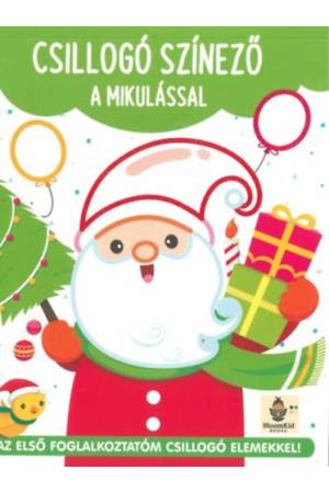 Csillogó színező a Mikulással