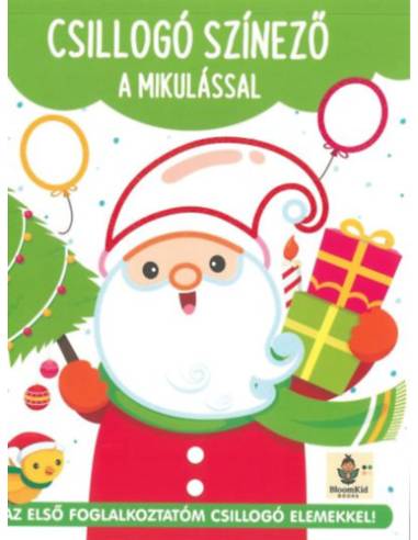 Csillogó színező a Mikulással