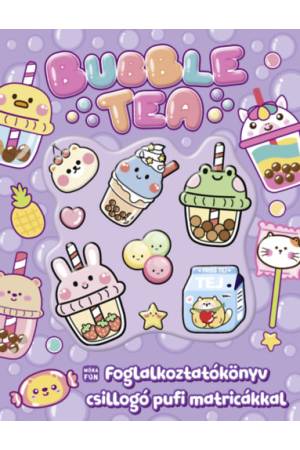 Bubble tea - Foglalkoztatókönyv csillogó pufi matricákkal