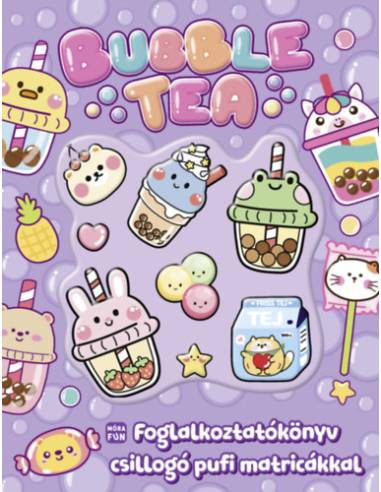 Bubble tea - Foglalkoztatókönyv csillogó pufi matricákkal