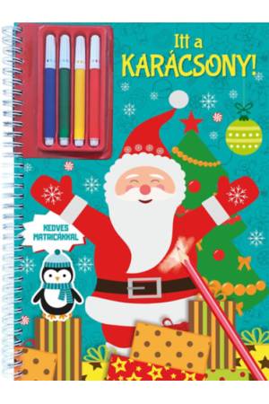 Itt a karácsony! - Színező matricákkal és filctollal