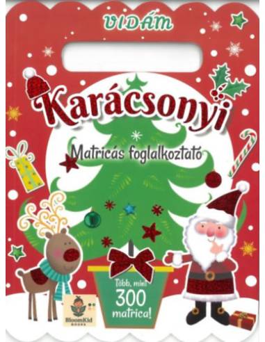 Vidám karácsonyi matricás foglalkoztató