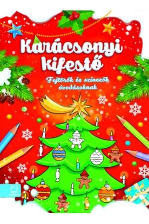 Karácsonyi kifestő - Fejtörők és színezők óvodásoknak