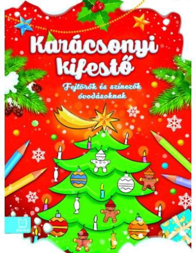 Karácsonyi kifestő - Fejtörők és színezők óvodásoknak