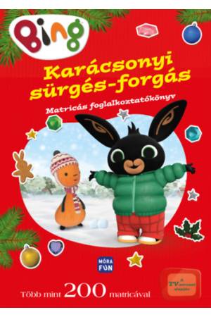 Bing - Karácsonyi sürgés-forgás - Matricás foglalkoztatókönyv