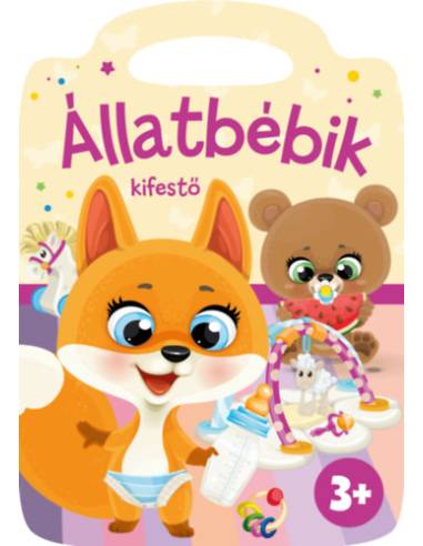 Állatbébik Kifestő