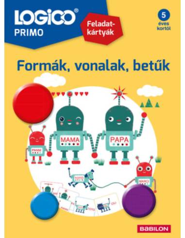 LOGICO Primo 3244a - Formák, vonalak, betűk - Feladatkártyák