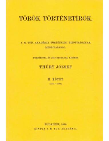 Török történetírók II. - Thúry József